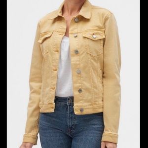 GAP for good Icon Denim Jacket in Faded Yellow
